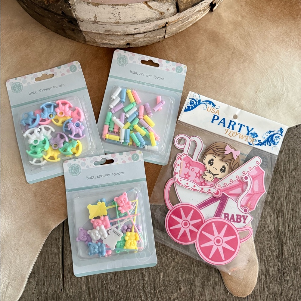 Brand NWT OH BABY (73 PC) Shower Favors and Decor